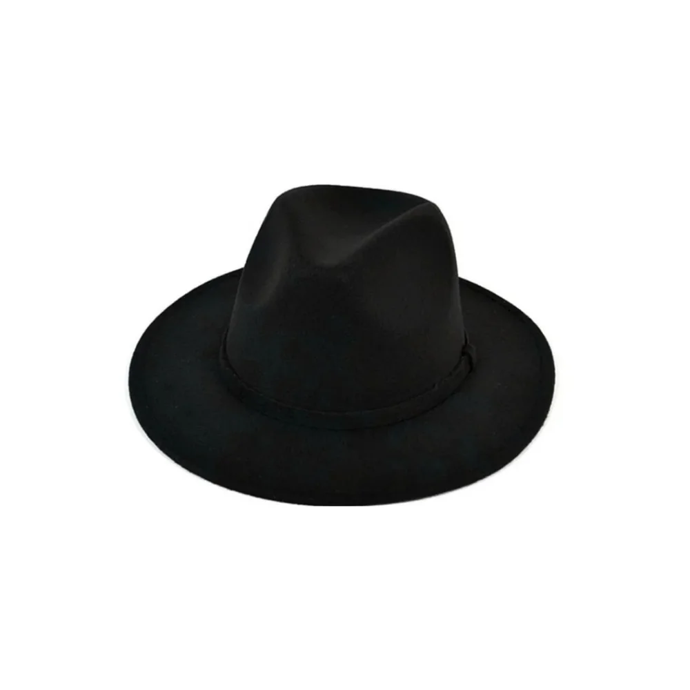 Women's Fedora- Black - Picture 1 of 3